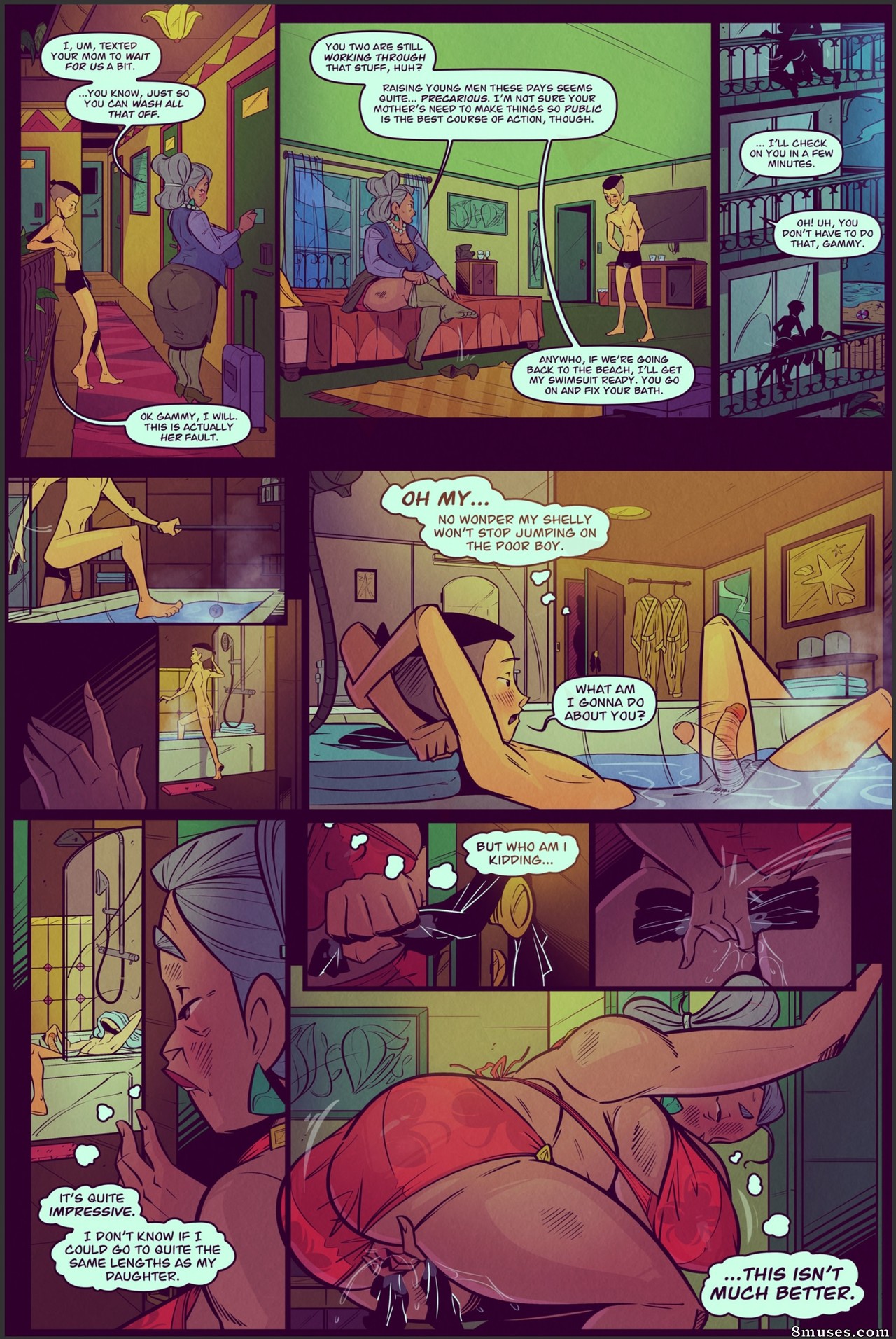 JAB Comics - Minha mãe - A estrela da televisão reality - Página 8