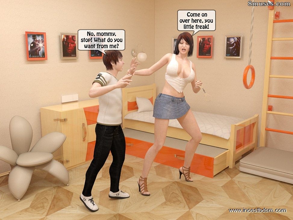 IncestBDSM.com Comics - Little wanker gets his first incest experience - Page 9