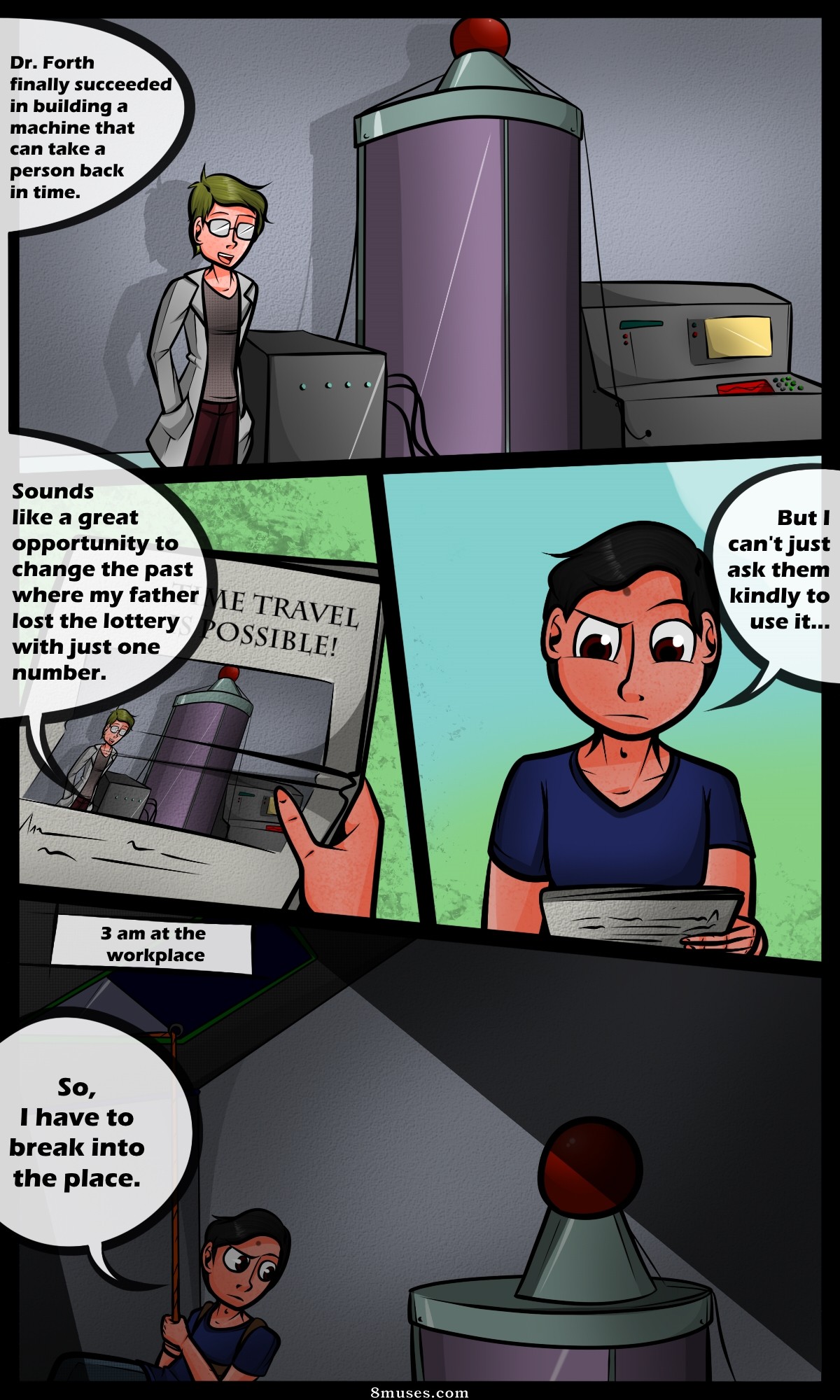TGedNathan Comics - El accidente de tiempo - Página 2