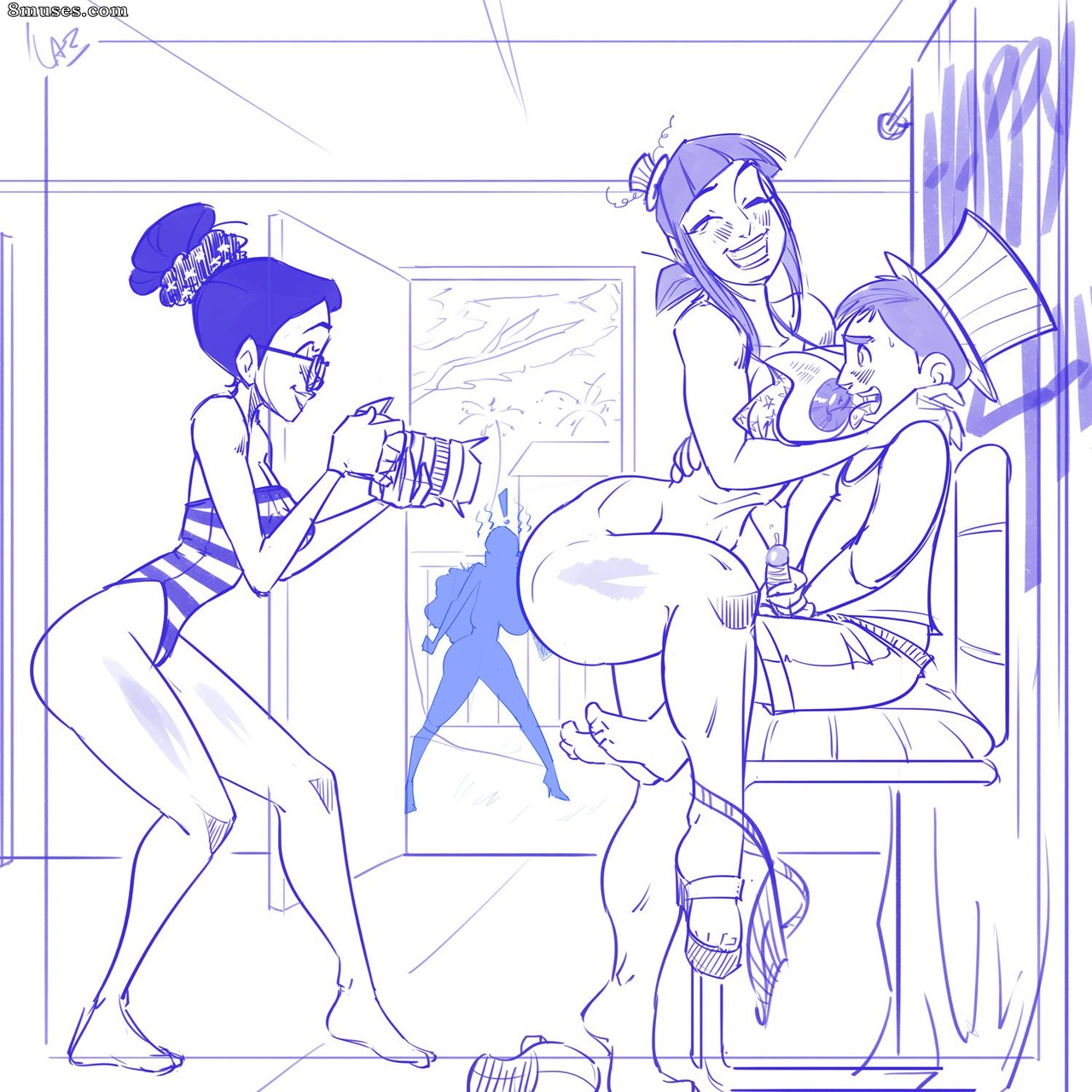 Laz Sketches and Pinups - July 2019 - Page 1