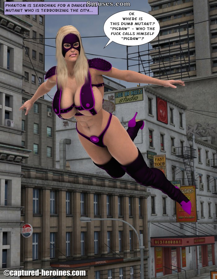 Captured-Heroines Comics - Fantasma vs Porco Raw - Página 2