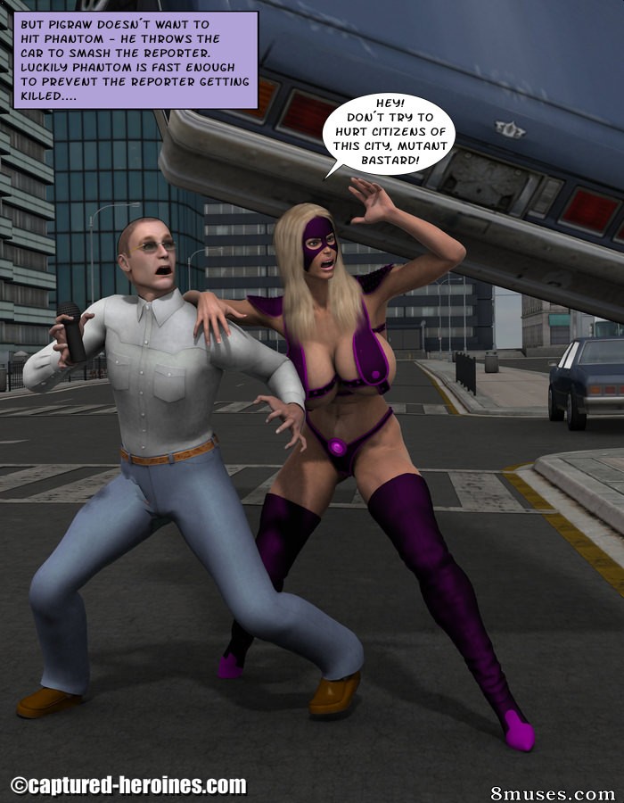 Captured-Heroines Comics - Fantasma vs Porco Raw - Página 9