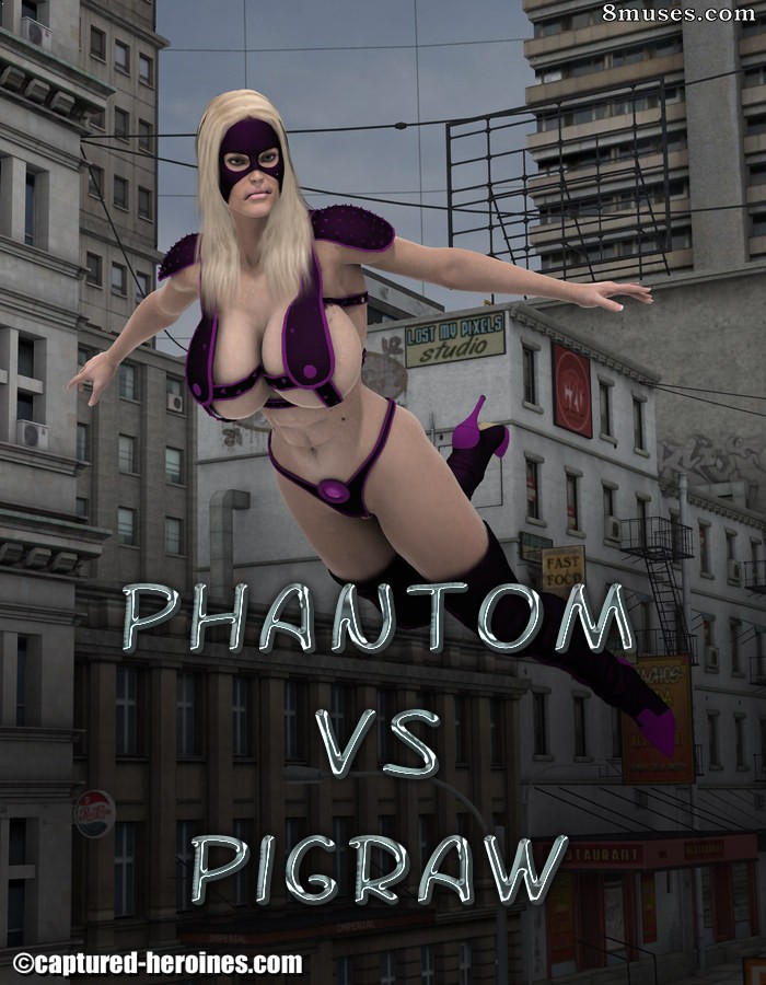 Captured-Heroines Comics - Fantasma vs Porco Raw - Página 1