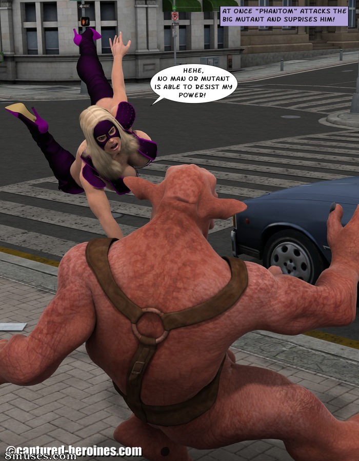 Captured-Heroines Comics - Phantom vs Pigraw - Page 4