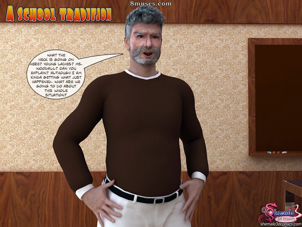Shemale3DComics.com Collection - Uma tradição escolar - Página 1