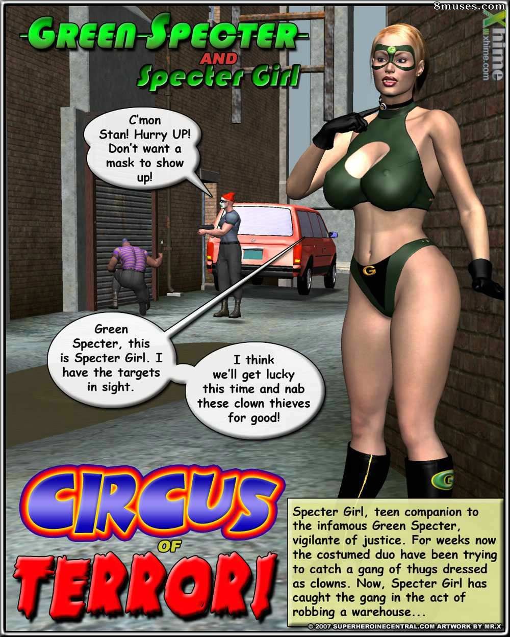 Superheroine Central Comics - Green Specter et Specter Girl - Cirque de la terreur - Page 2