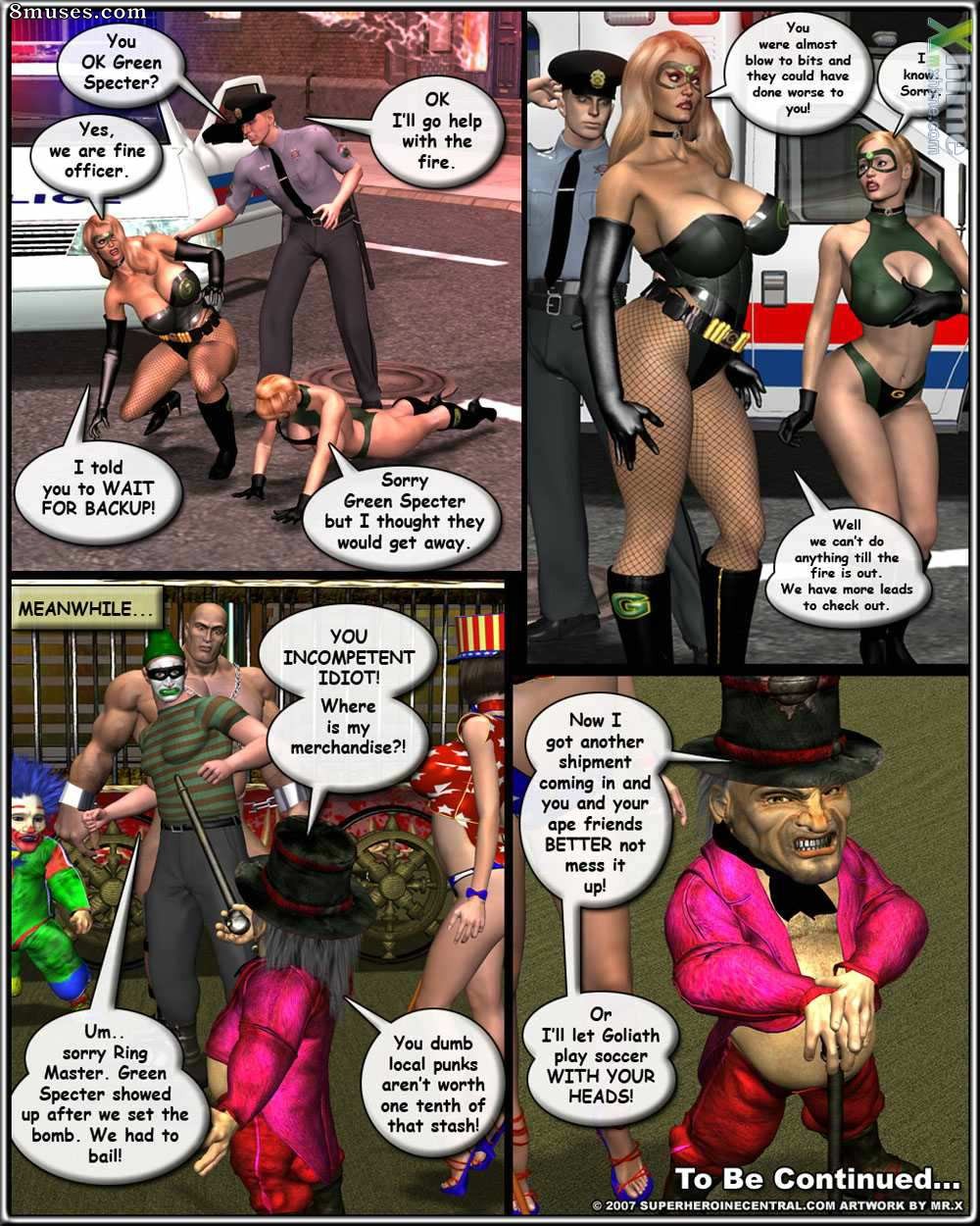 Superheroine Central Comics - Green Specter et Specter Girl - Cirque de la terreur - Page 17