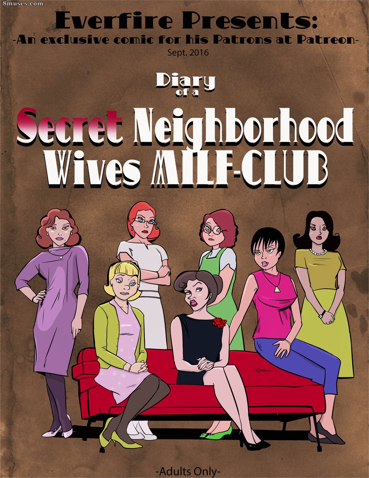 Everfire Comics - Diary of a Secret Neighborhood Wives Milf-Club - Page 1