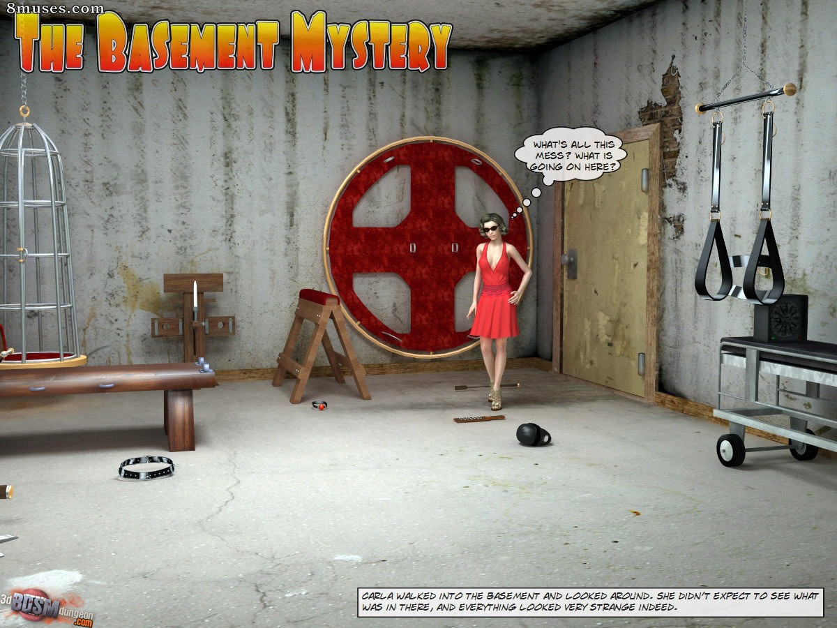 3D BDSM Dungeon Comics - O Mistério do Porão - Página 1