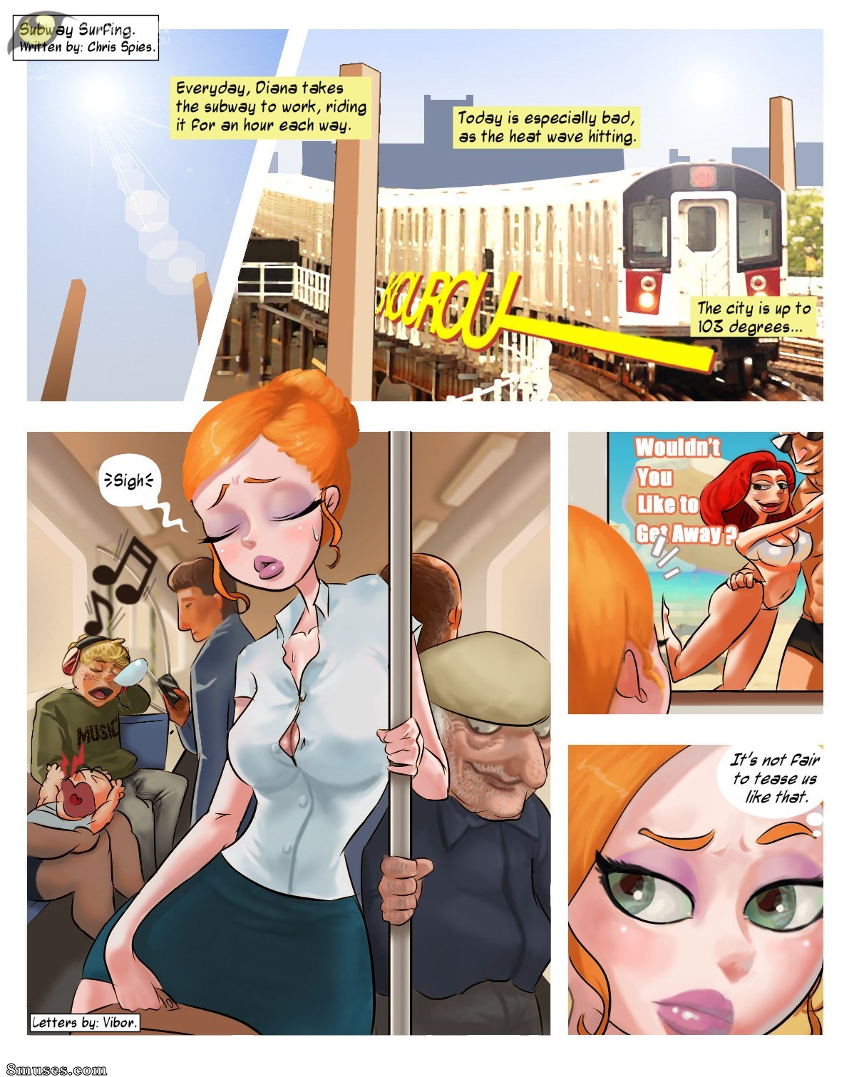 ArtOfJaguar Comics - Surfe no metrô - Página 1