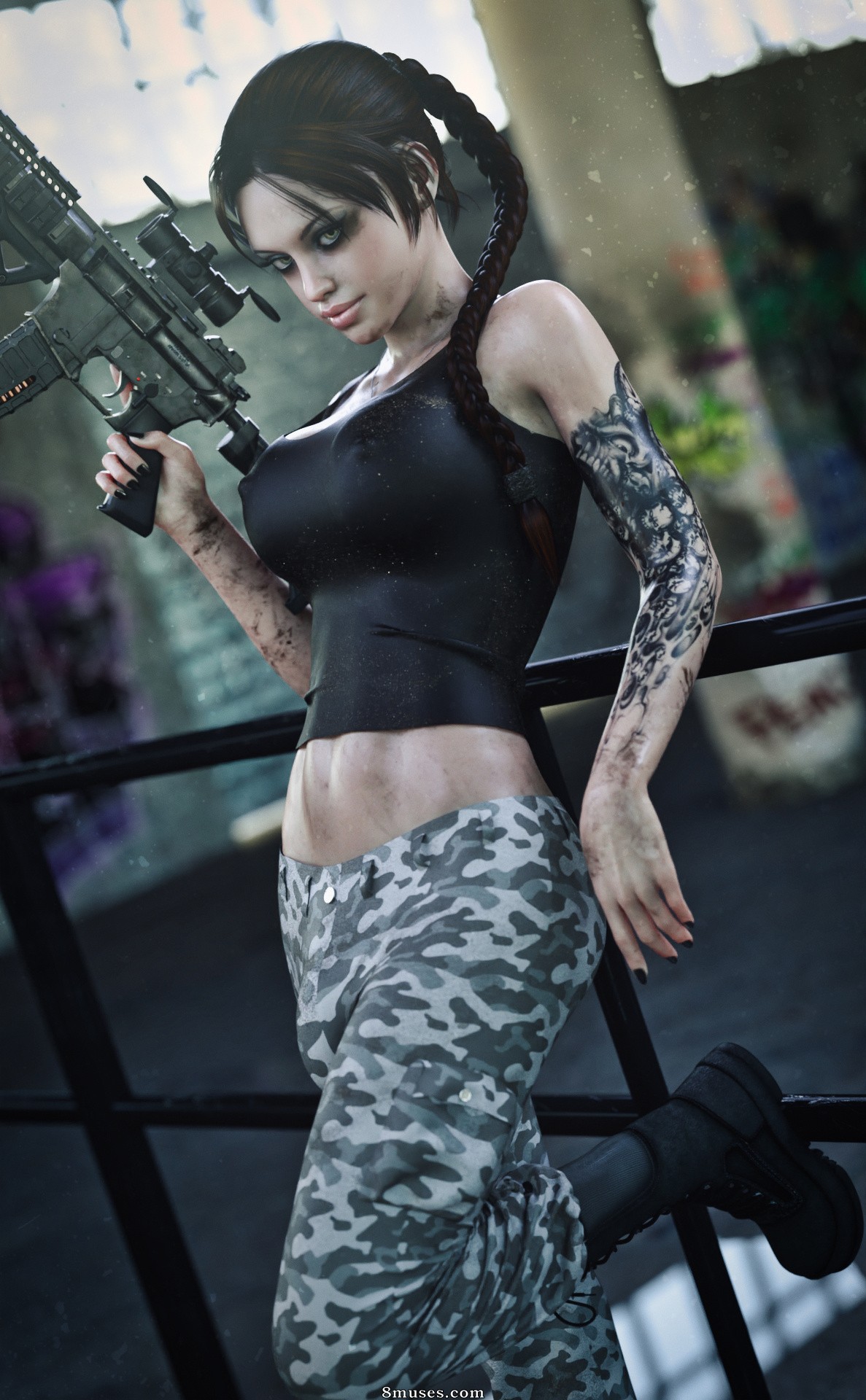 Forged3DX - Lilith And Her Gun - Page 1