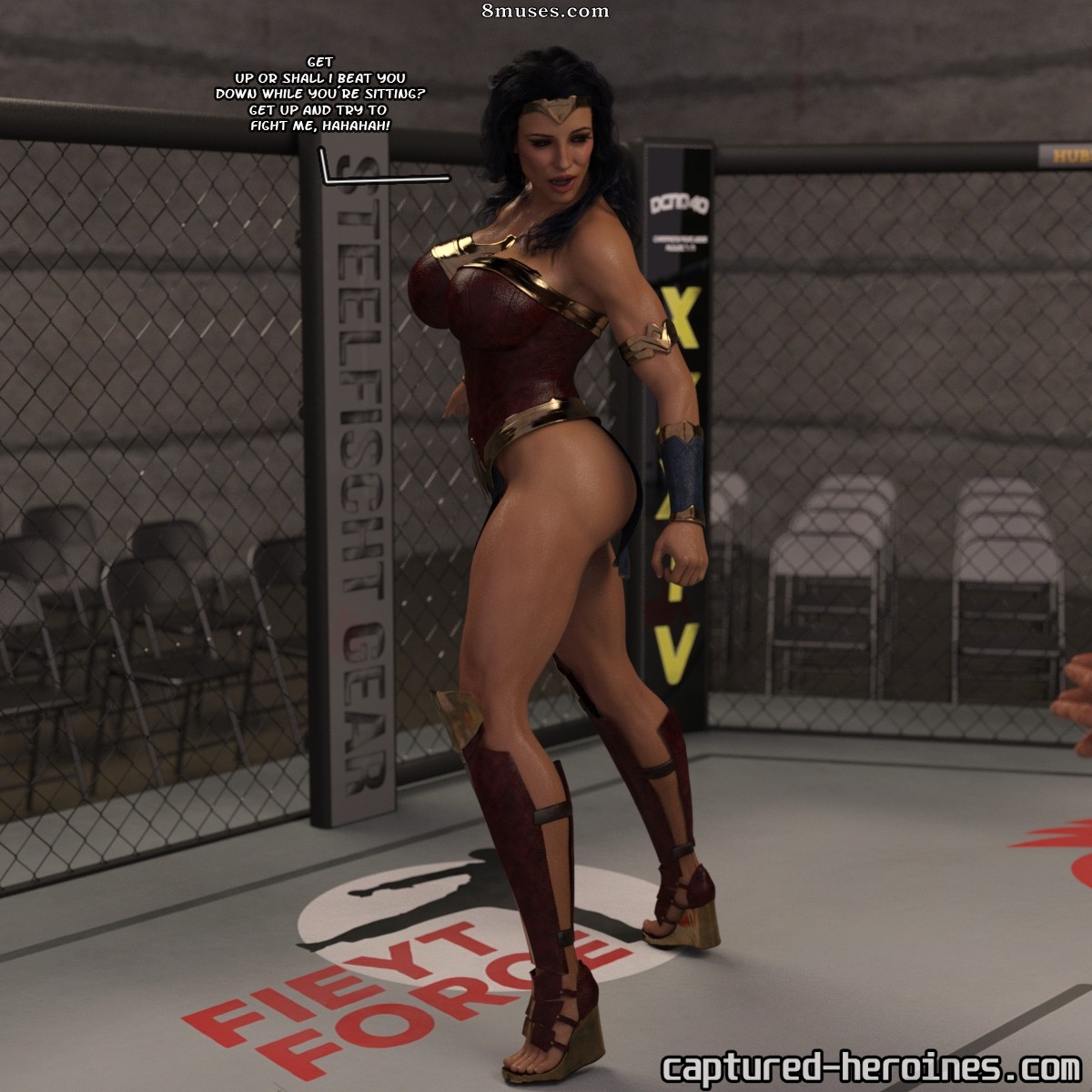 Captured-Heroines Comics - Wonda Woman - De volta à cidade de Riverside - Página 8