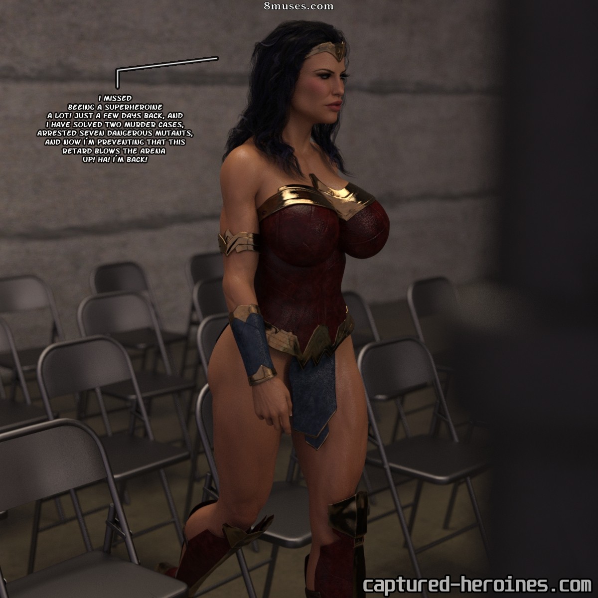 Captured-Heroines Comics - Wonda Woman - De volta à cidade de Riverside - Página 2