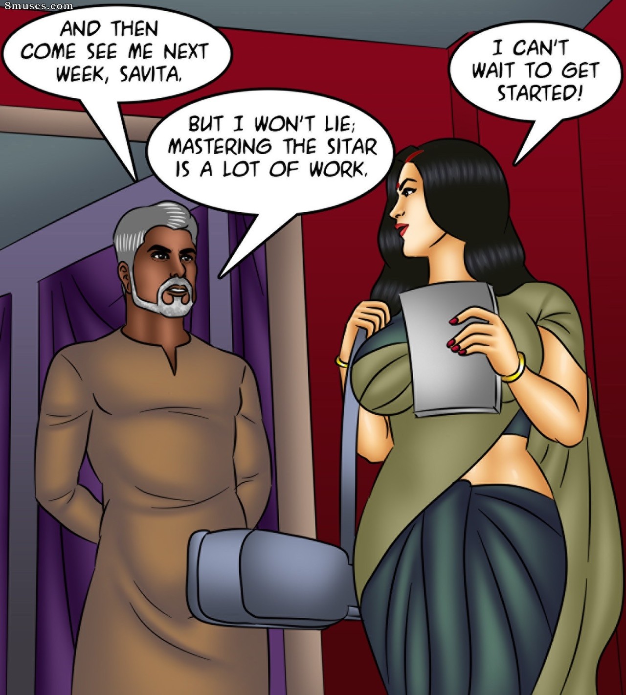 Kirtu.com Comics - Savita Bhabhi - Episode 127 - Music Lessons - Page 46