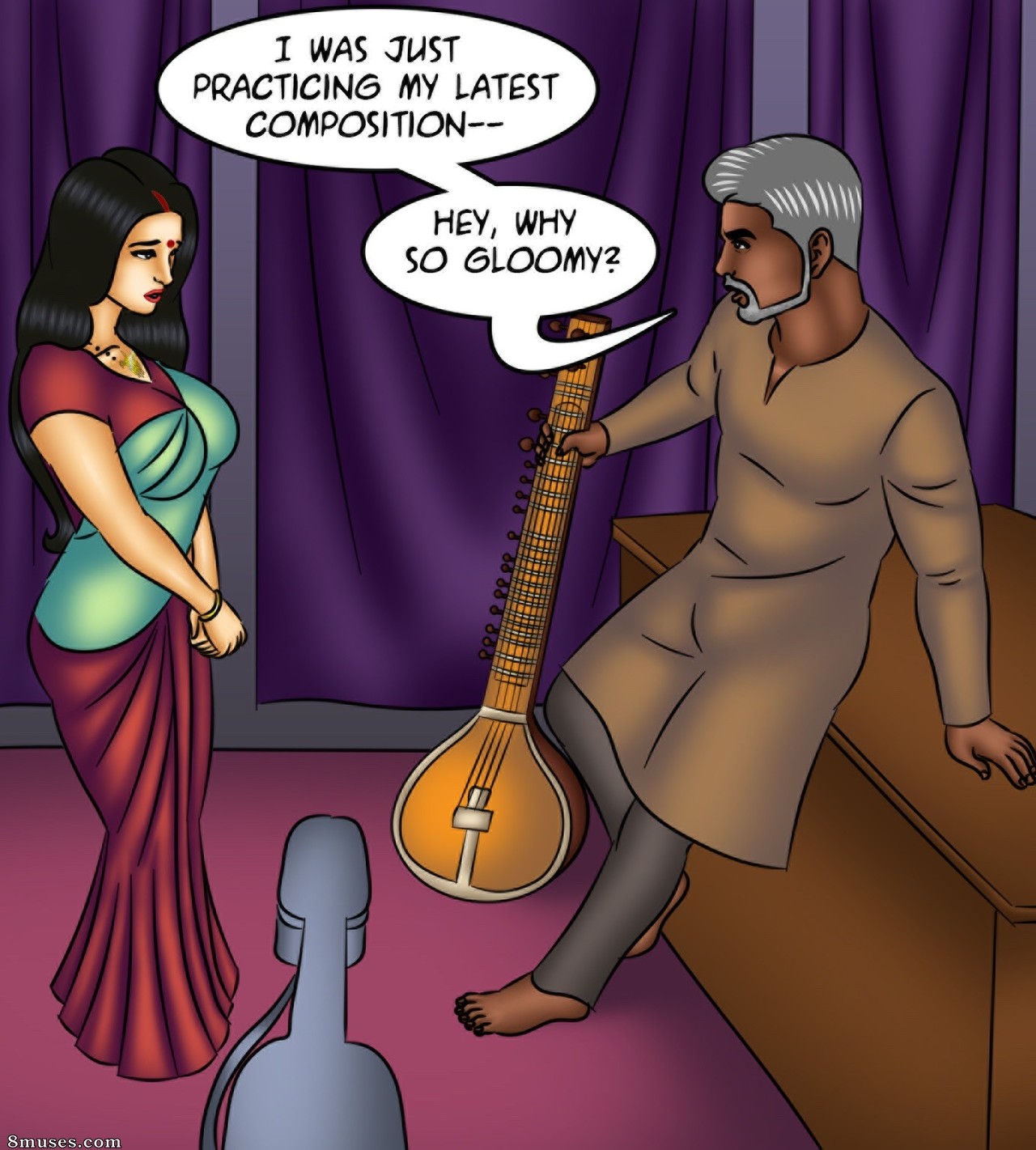Kirtu.com Comics - Savita Bhabhi - Episode 127 - Music Lessons - Page 53