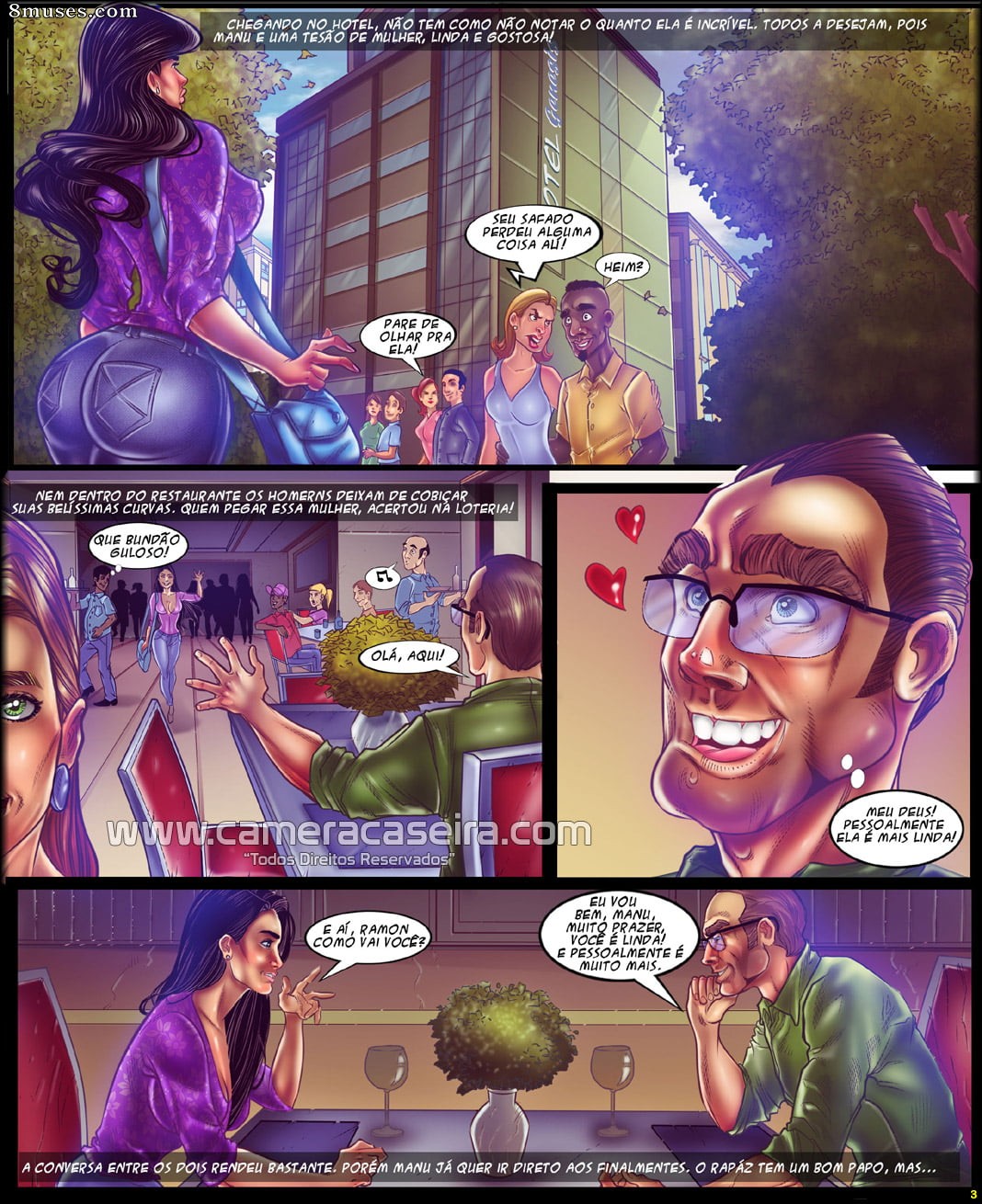 Atrizes em Quadrinhos - 5 Manu Foxx é a Coelhinha da Páscoa Bem Safada - Page 3