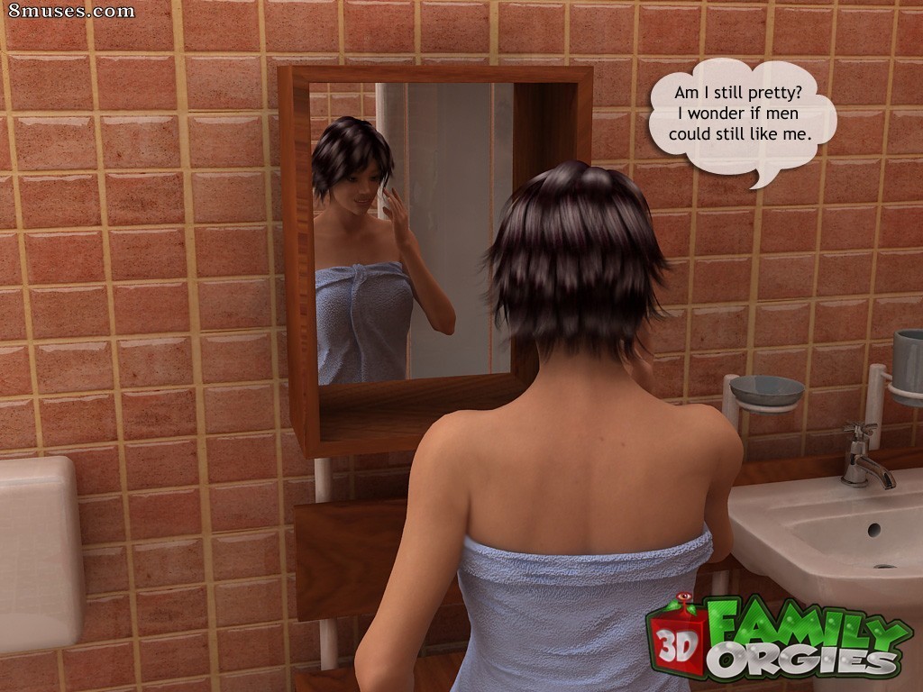 3DFamilyOrgies.com Comics - Spying on mother in the tub - Page 2