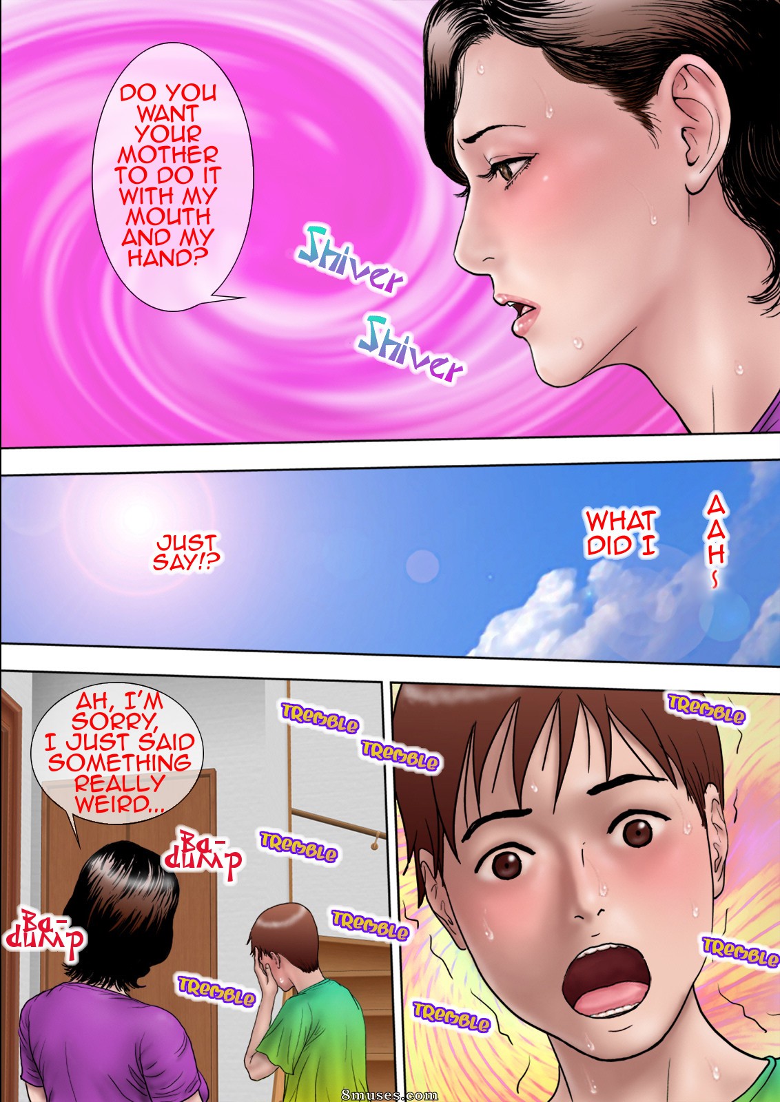 MILF Shobou - Shucchou Suru Otou-san Choukyou Sareru Okaa-san - Training Mother while Father is Abroad - Page 51