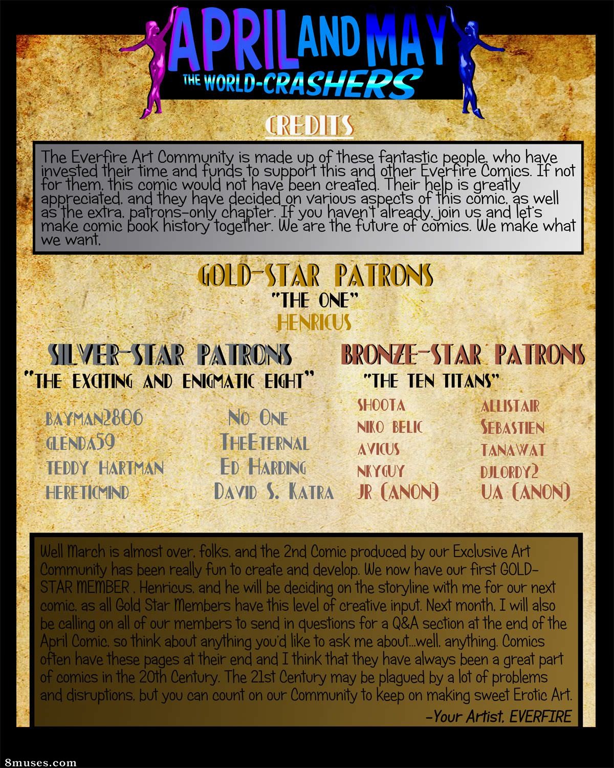 Everfire Comics - April and May - The World-Crashers - Page 1