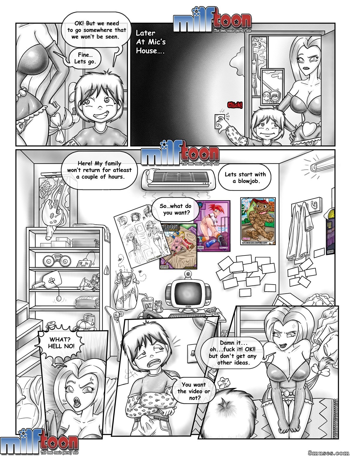 MilfToon Comics - Lar Fackers para putas imaginárias - Página 9