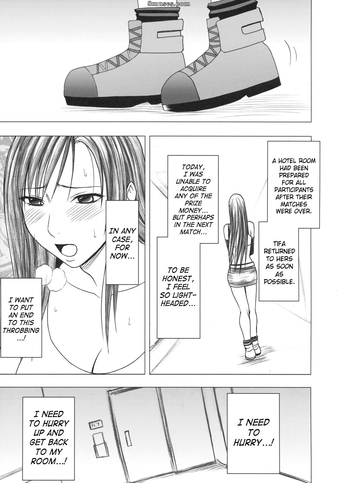 Crimson Hentai - Final Fantasy VII Doujinshi - Clímax de Tifa - Página 4