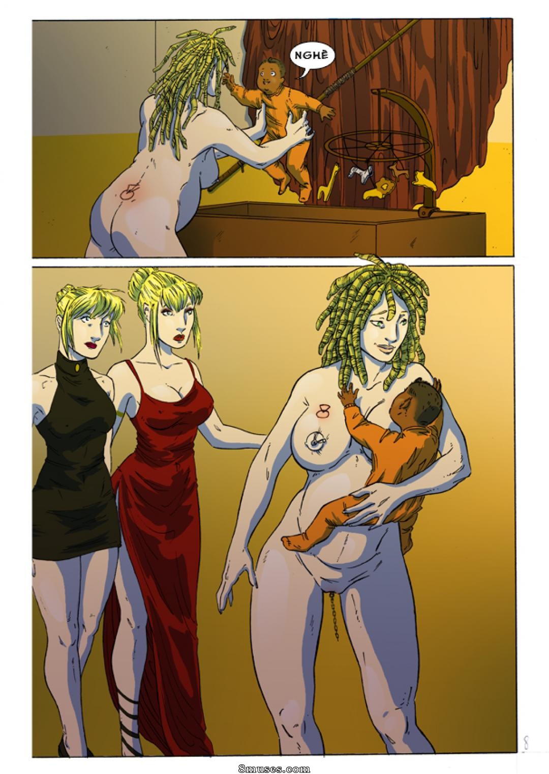 StrapAndStrip - Pervish Comics - Império preto - Serviço de celebridade escrava - Página 9