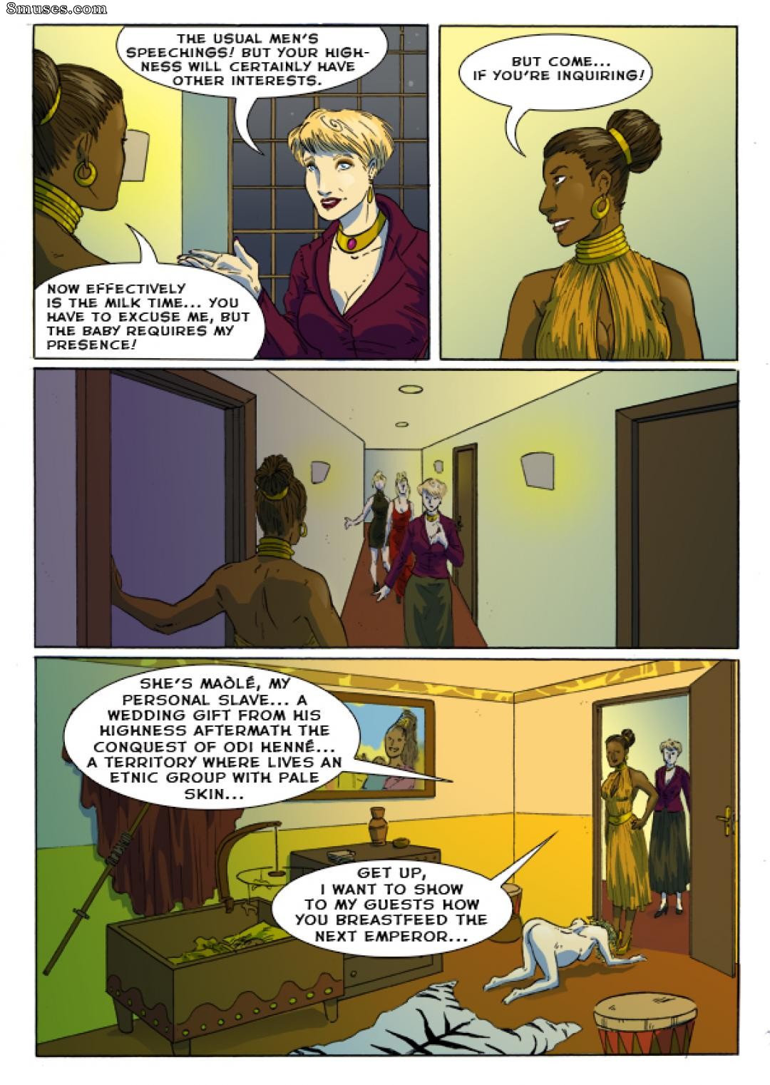 StrapAndStrip - Pervish Comics - Império preto - Serviço de celebridade escrava - Página 8
