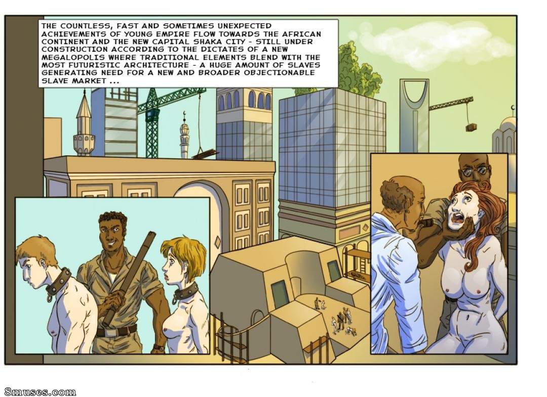 StrapAndStrip - Pervish Comics - Imperio negro - Servicio de celebridades esclavas - Página 13