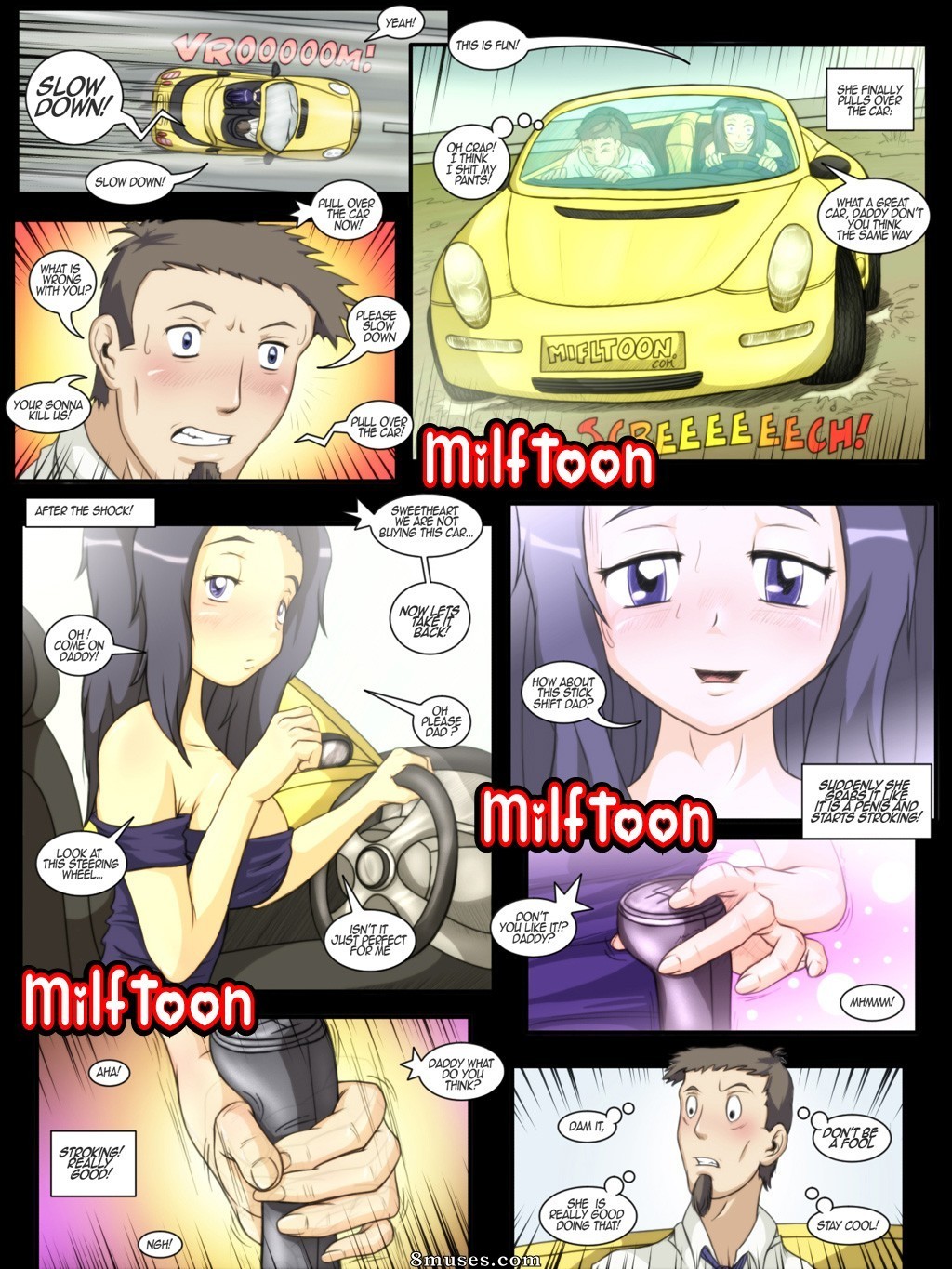 MilfToon Comics - The Car and The Tatoo - Page 6
