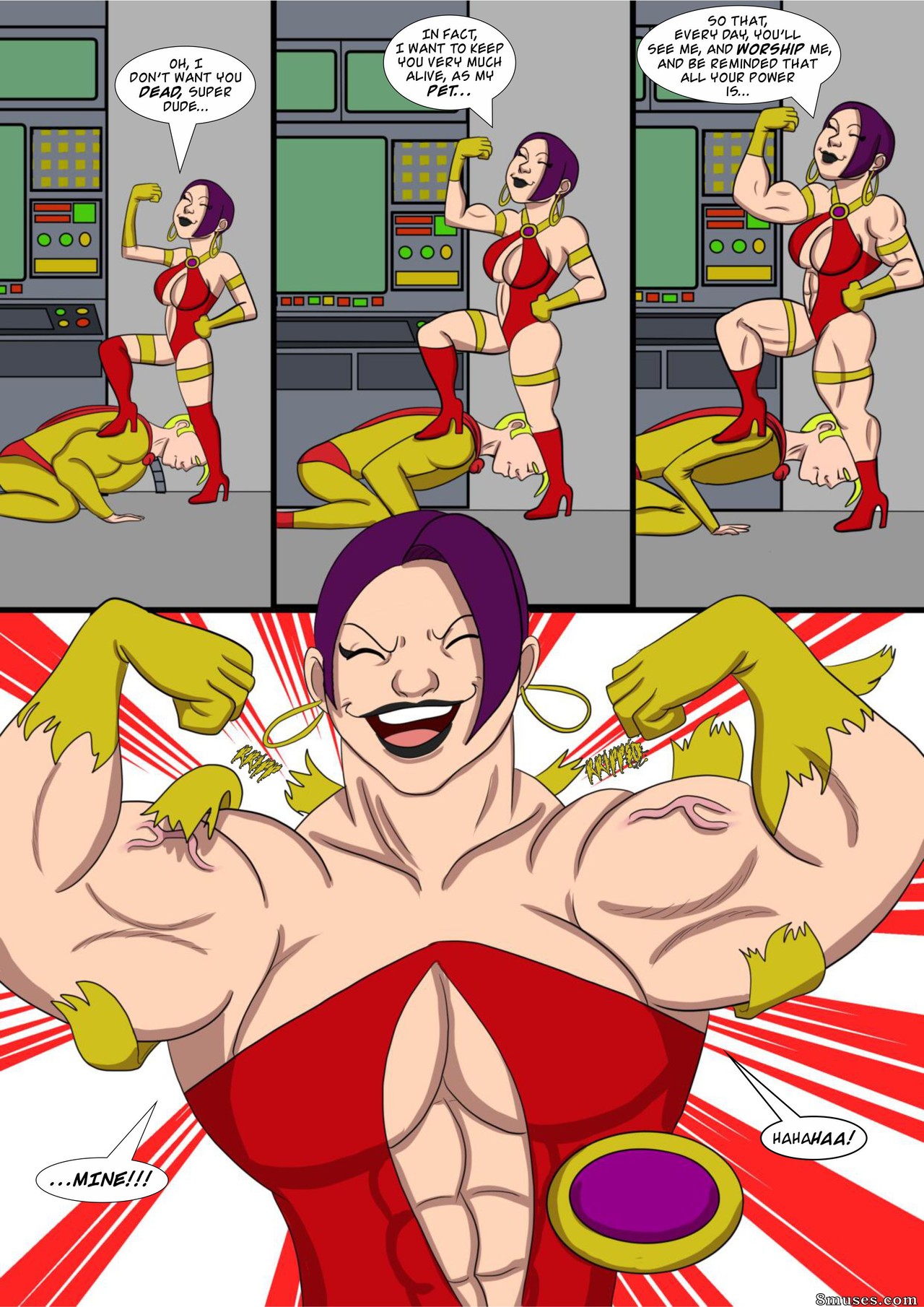 Mighty Female Muscle Comix - From Super Stud To Super Dud - Page 6