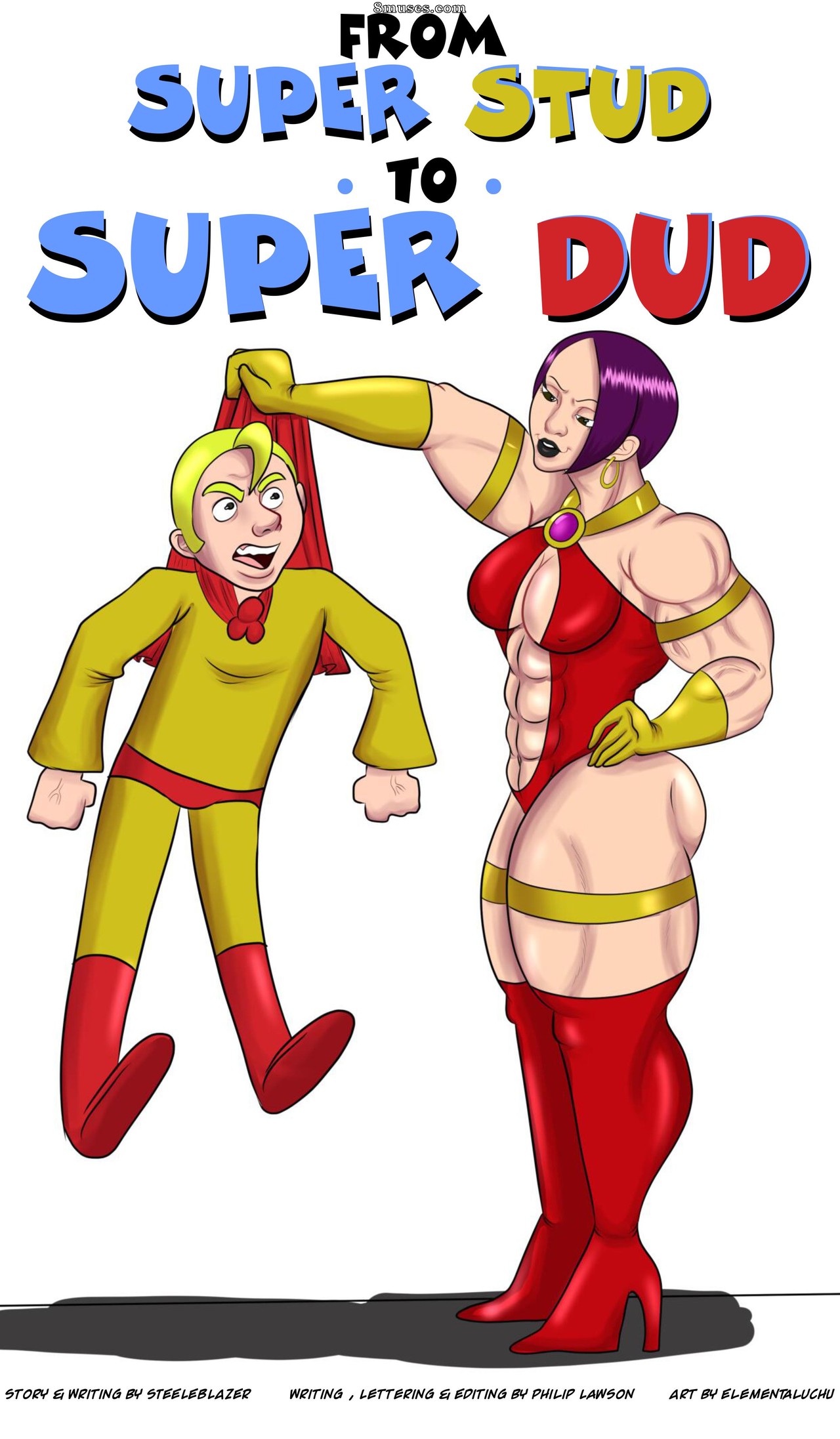 Mighty Female Muscle Comix - From Super Stud To Super Dud - Page 1