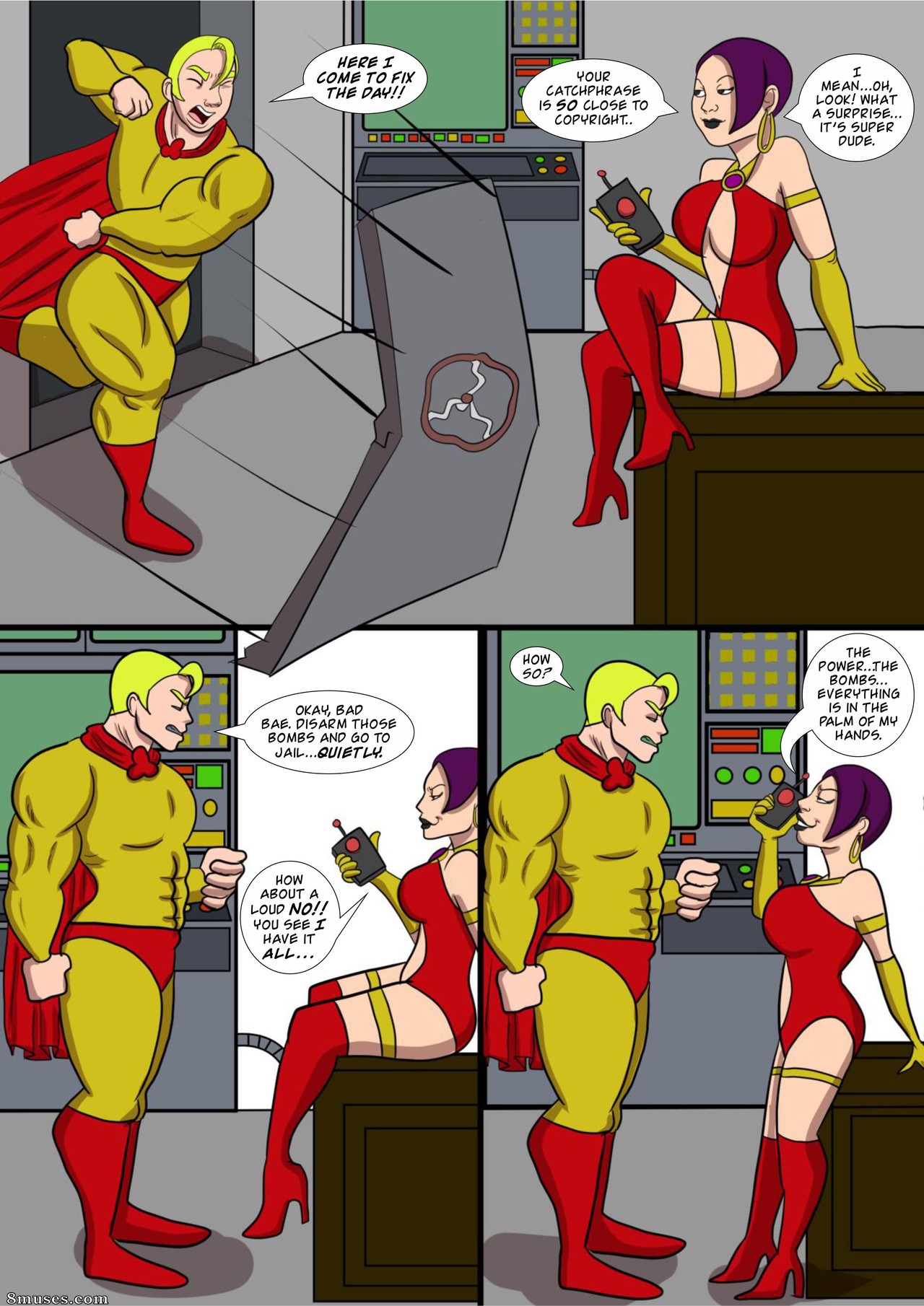 Mighty Female Muscle Comix - From Super Stud To Super Dud - Page 3