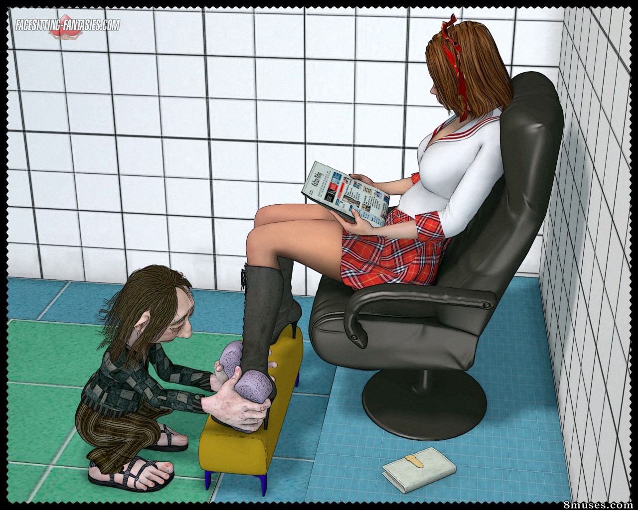 Facesitting-Fantasies - College Toilet - Page 28