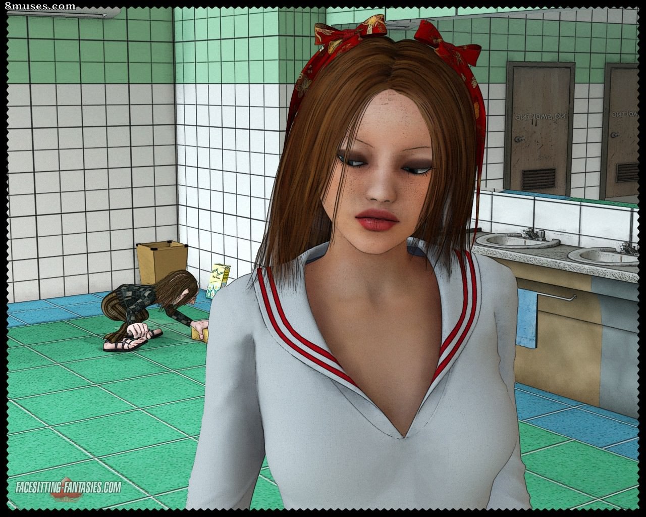 Facesitting-Fantasies - College Toilet - Page 21