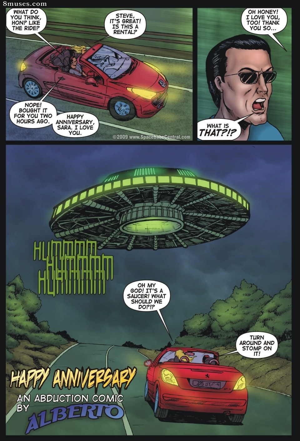 Space Babe Central - Happy Anniversary - Page 1