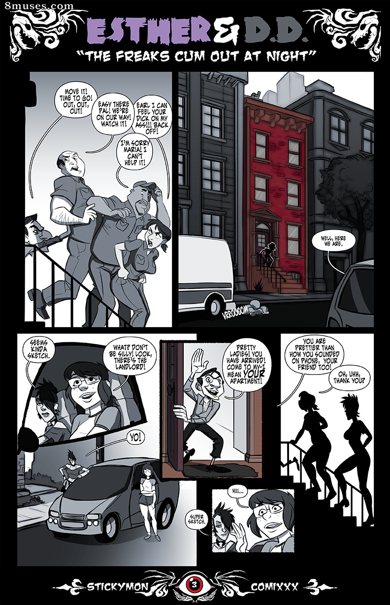 Stickymon Comics - Ester & DD - Os freaks saem à noite - Página 4