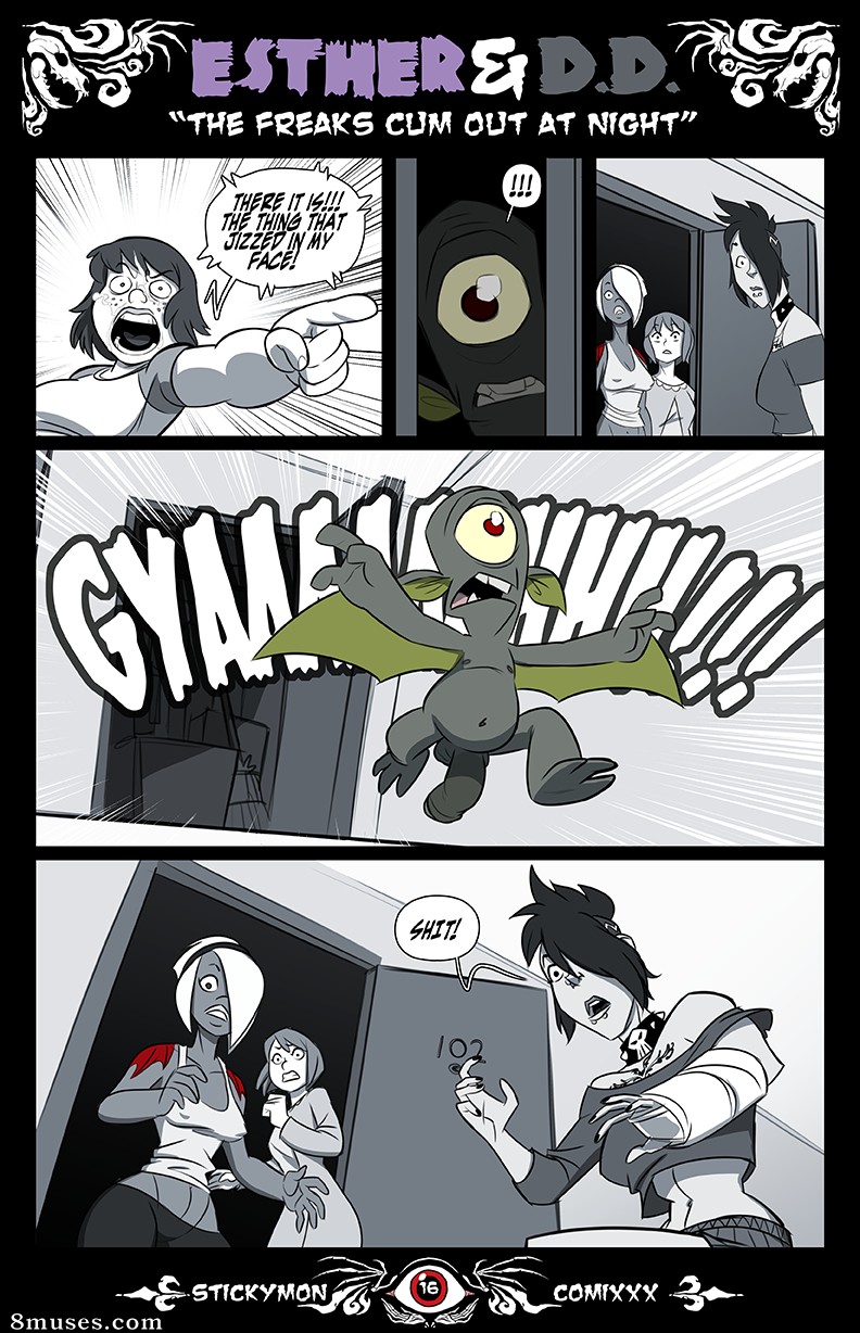 Stickymon Comics - Ester & DD - Os freaks saem à noite - Página 17