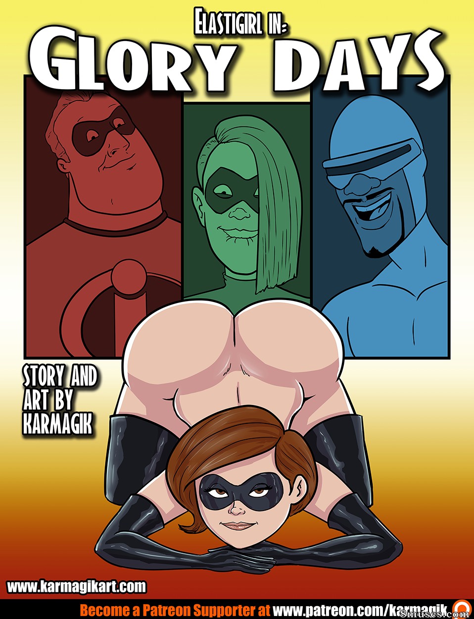 Karmagik Comics - Elastigirl in Glory Days - Page 1