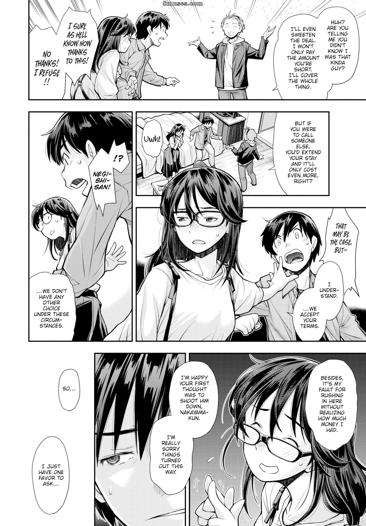 Page 6 Fakku-Comics/Ryuumoto-Hatsumi/The-Room-We-Cant-Escape-Until-My- Girlfriend-Sleeps-With-Another-Man 8muses