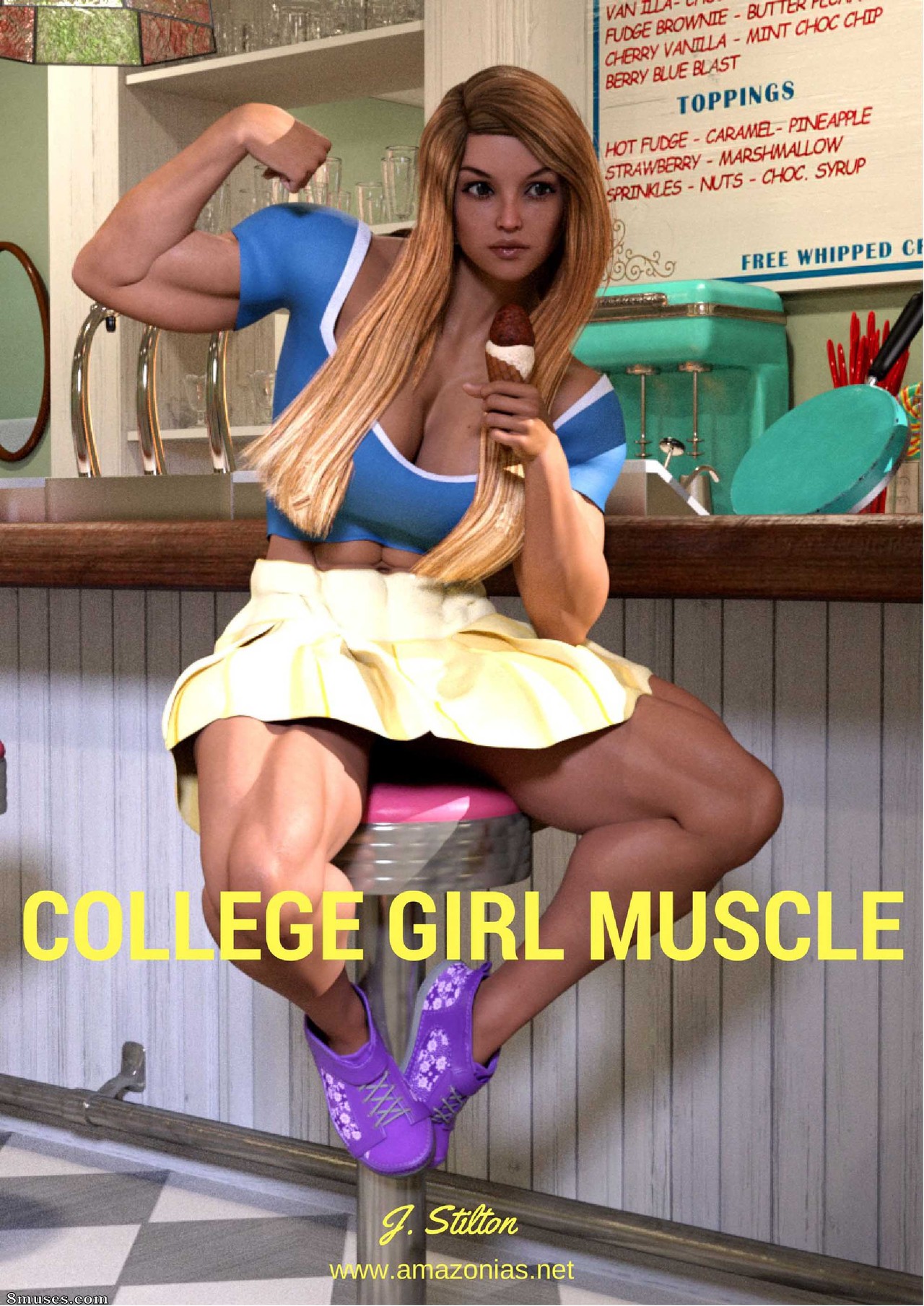 Amazonias - College Girl Muscle - Page 1