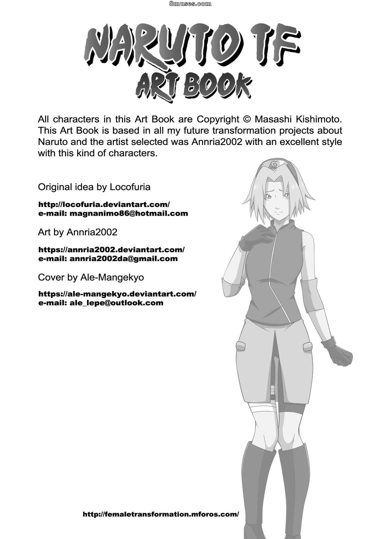 Locofuria Comics - Libro de arte de transformación de Naruto - Página 3