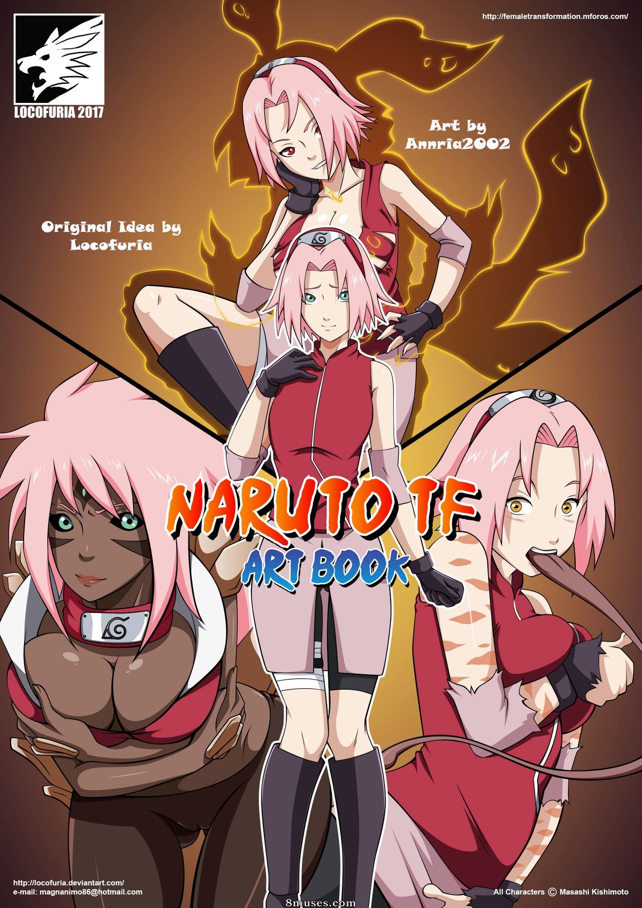 Locofuria Comics - Livro de arte de transformação de Naruto - Página 1