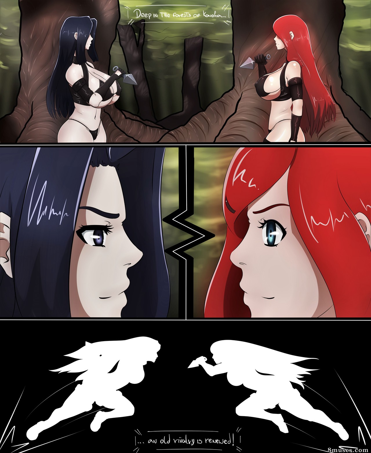 Naruto - Sessão de tarde - Mulheres maduras de Konoha - Página 1
