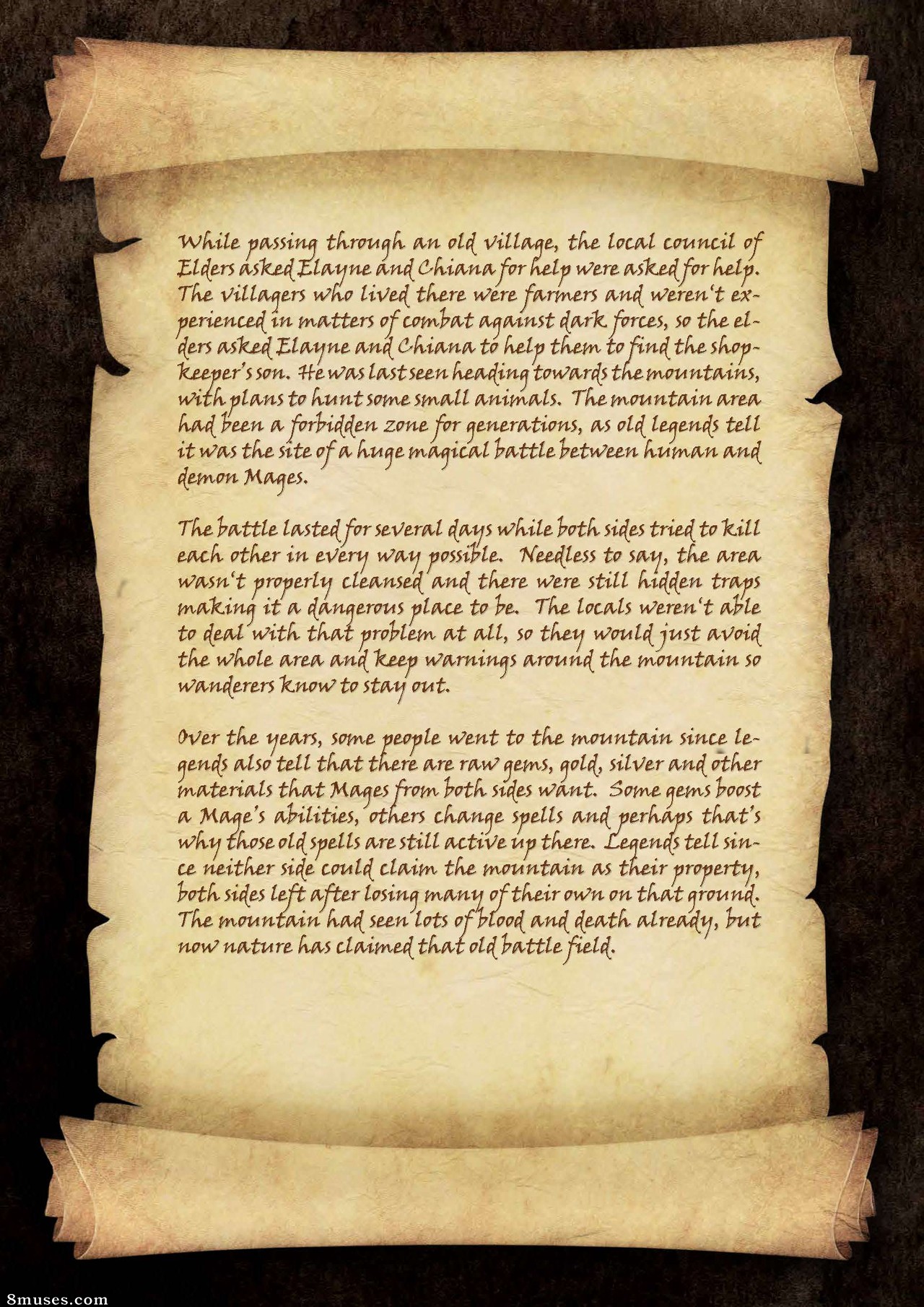 Knight Elayne - Forbidden Areas - Story - Page 2