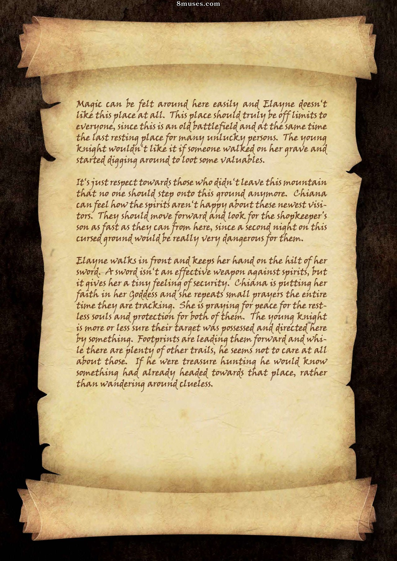 Knight Elayne - Forbidden Areas - Story - Page 17