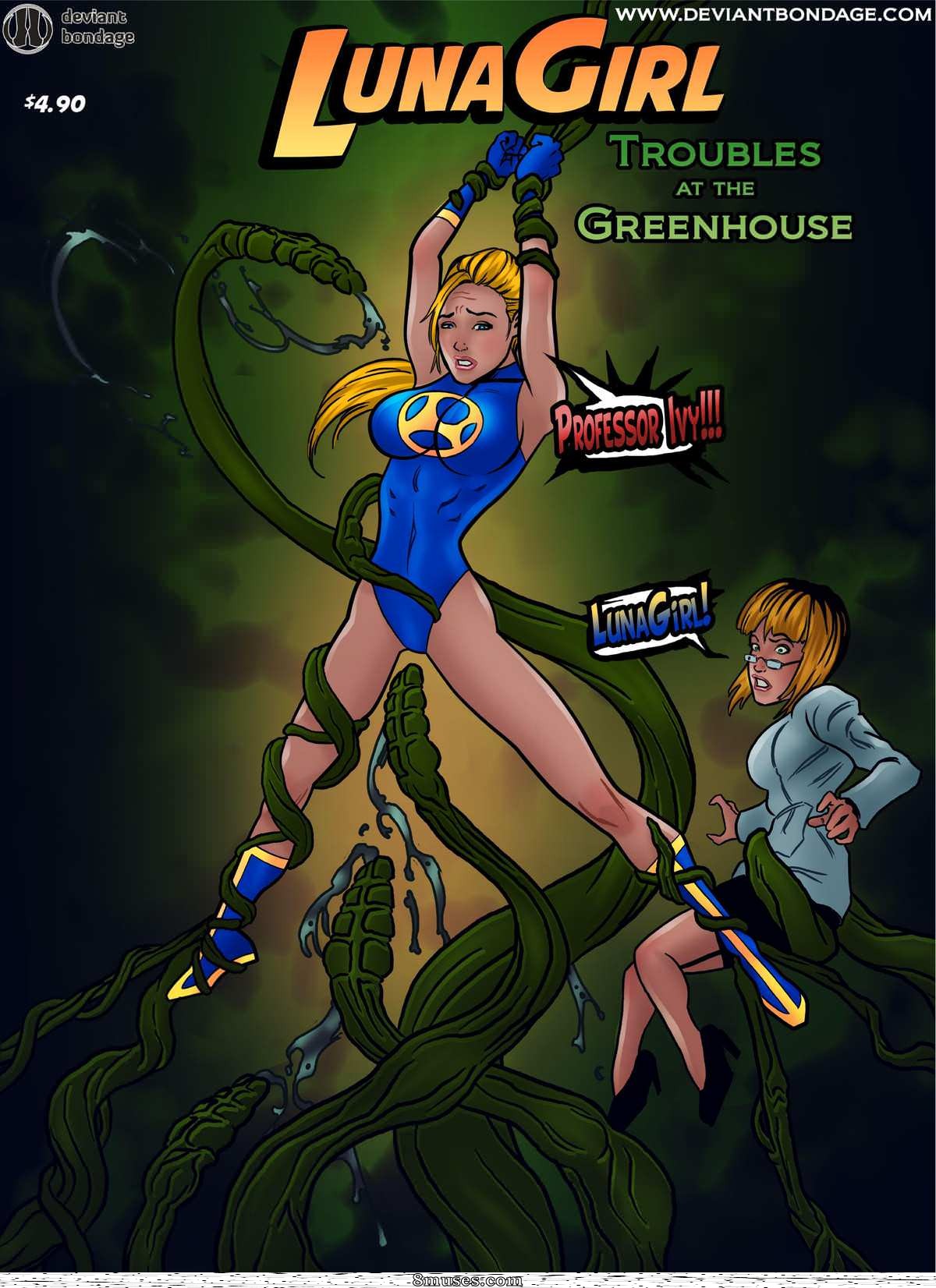 Red Hot Heroines Comics - Les ennuis de Lunagirl au jardin botanique - Page 1