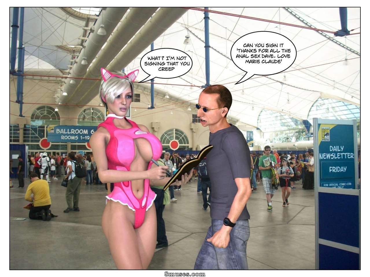 Dubh3d-Dubhgilla Comics - Marie Claude - Fan de Comicon - Page 1