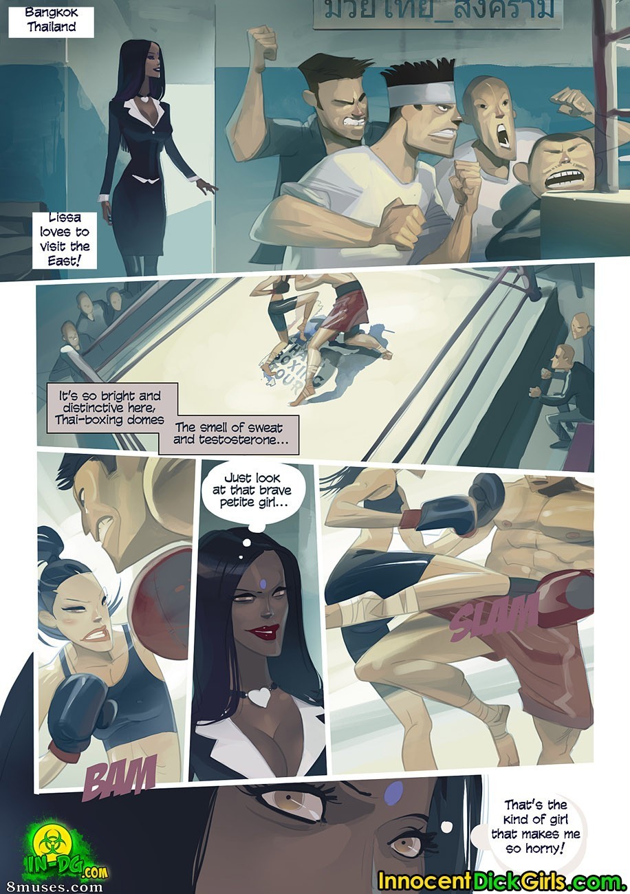 Innocent Dickgirls Comics - Thai Boxing - Page 2