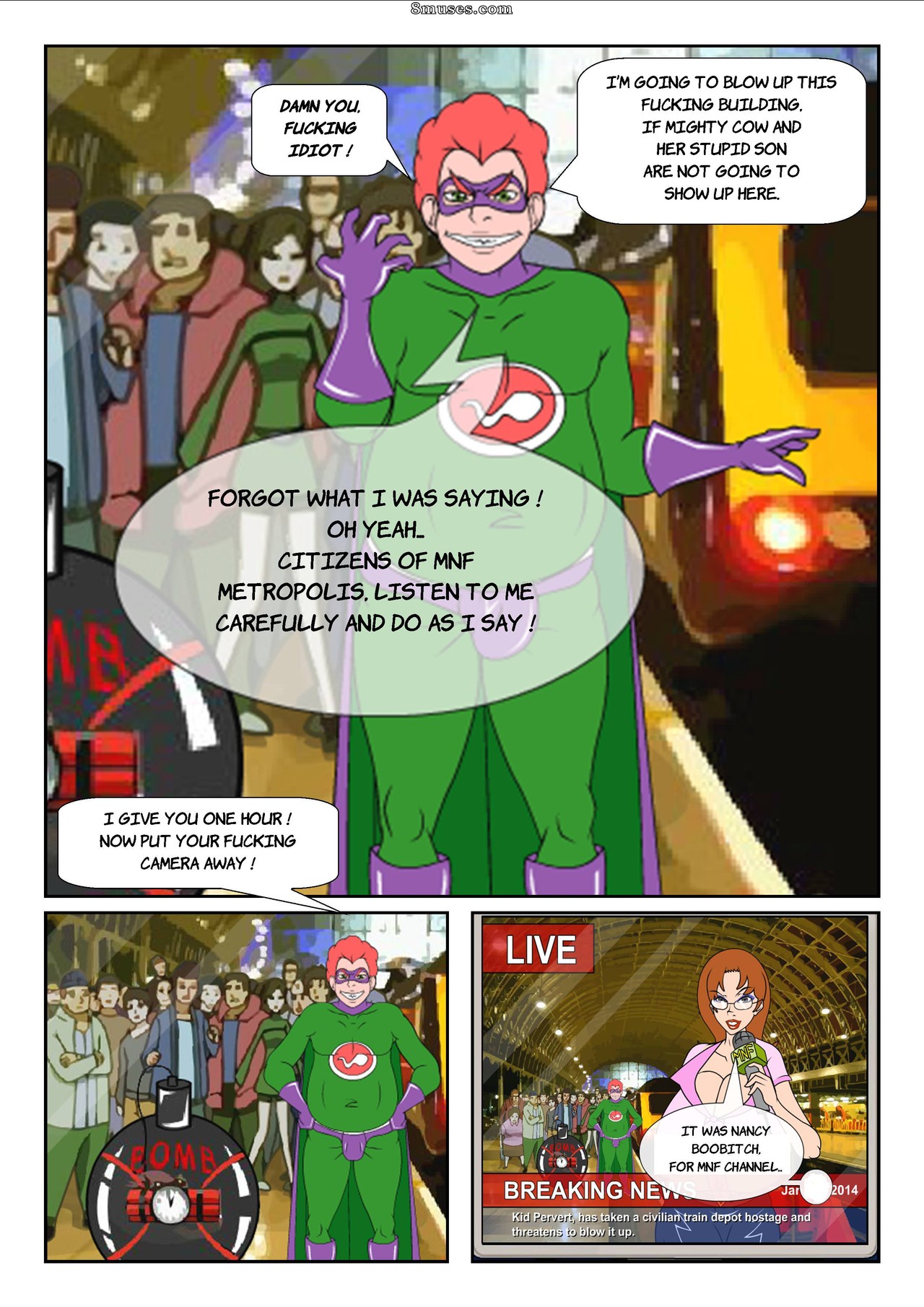 Meet N Fuck - Super Heroine Hjinks - Page 9