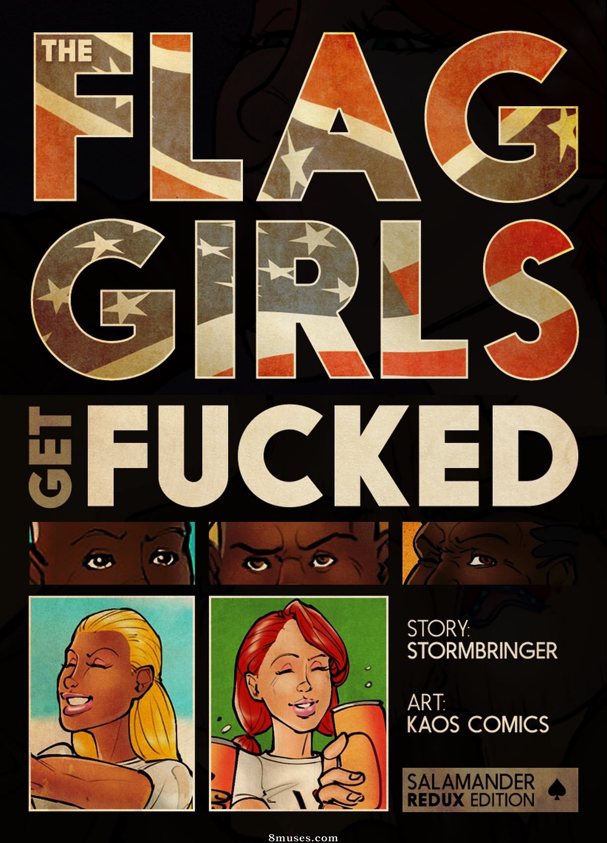 KAOS Comics - The Flag Girls Get Fucked - Page 1